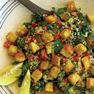 Tabbouleh Salad with Haloumi