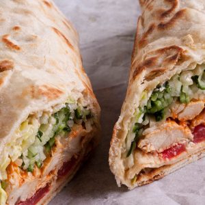 Haloumi and Chicken Wrap