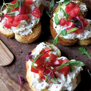 Chilli Feta with Bruschetta